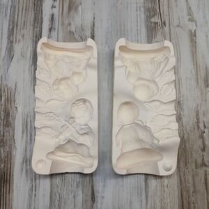 Vintage 1963 Duncan Ceramic Mold SM-1018 Lil Angels Violin Cherub Slip Cast